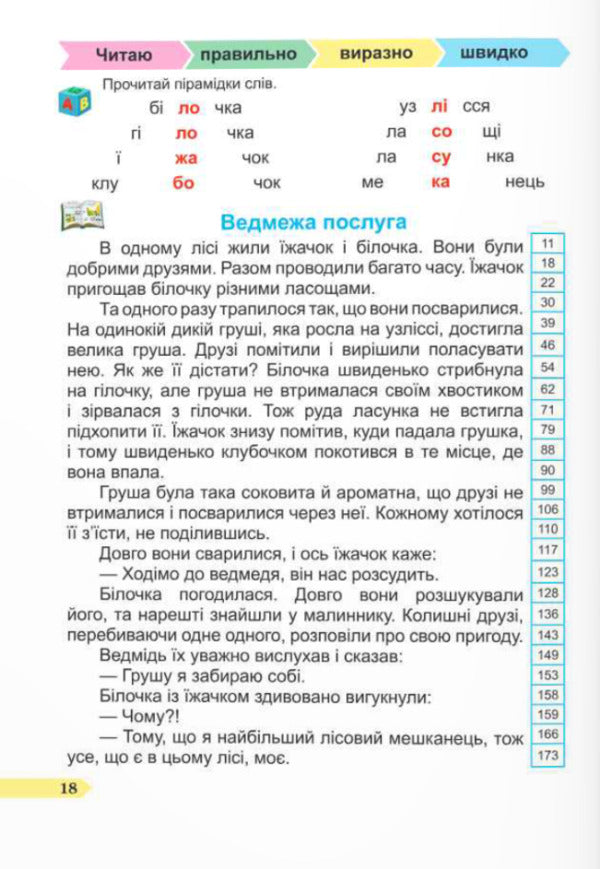Speed ​​Reader. 2Nd Class. Guide To The Development Of Speed Reading Skills / Швидкочитайлик. 2 клас. Посібник з розвитку навичок швидкочитання Alla Savchuk, Halyna Sapun / Алла Савчук, Галина Сапун 9789660743533-5