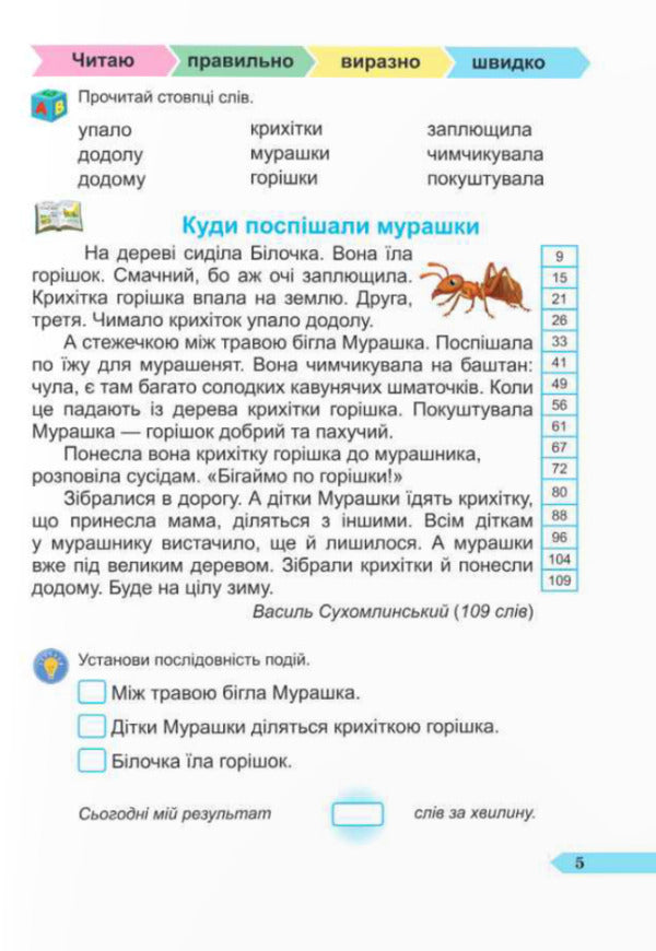 Speed ​​Reader. 2Nd Class. Guide To The Development Of Speed Reading Skills / Швидкочитайлик. 2 клас. Посібник з розвитку навичок швидкочитання Alla Savchuk, Halyna Sapun / Алла Савчук, Галина Сапун 9789660743533-4
