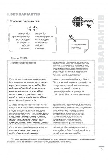 Spelling innovations. Workbook on the Ukrainian language. 6-11 grades / Новації правопису. Зошит-практикум з української мови. 6-11 класи Александр Заболотный, Виктор Заболотный 978-966-945-219-1-3