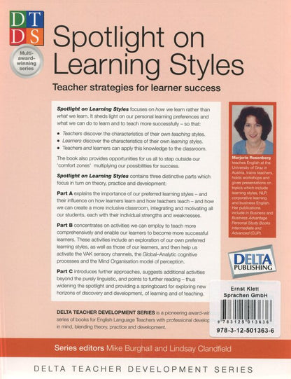 Spotlight on Learning Styles. Teacher Strategies for learner success / Spotlight on Learning Styles. Teacher Strategies for learner success Марджори Розенберг 978-3-12-501363-6-2
