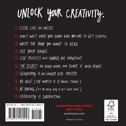 Steal Like An Artist. 10 Things Nobody Told You About Being Creative Austin Kleon / Остин Клеон 9780761169253-2