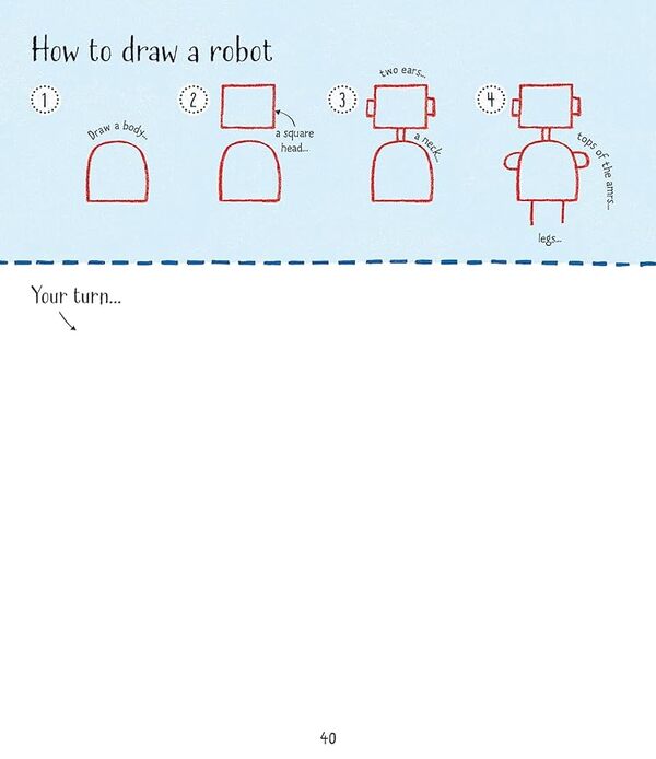 Step-By-Step Drawing Book Fiona Watt / Фиона Уотт 9781409565192-6