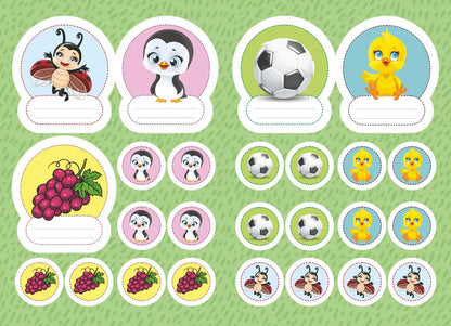 Stickers For Kindergarten. Chicken / Наліпки для дитячого садка. Курчатко / Author not specified Does not apply-2