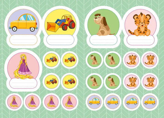 Stickers For Kindergarten. Snail / Наліпки для дитячого садка. Равлик / Author not specified Does not apply-2