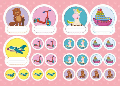 Stickers For Kindergarten. Snow White / Наліпки для дитячого садка. Білосніжка / Author not specified Does not apply-2