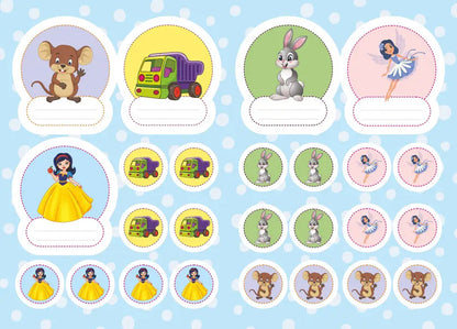 Stickers For Kindergarten. Snow White / Наліпки для дитячого садка. Білосніжка / Author not specified Does not apply-3