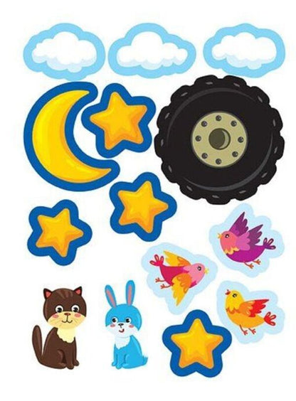 Stickers For The Little Ones. Machine / Наліпки для найменших. Машинка Julia Sykora / Юлія Сікора 9789662845709-5