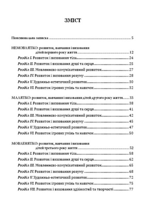 Sunflower. Comprehensive program of development, training and upbringing of young children / Соняшник. Комплексна програма розвитку, навчання і виховання дітей раннього віку Любомира Калуская 978-966-634-843-5-3
