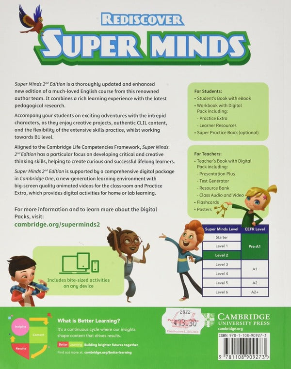 Super Minds 2Nd Edition 2 Workbook With Digital Pack British English Herbert Puchta, Helen Kidd, Peter Lewis-Jones, Gunther Gerngross / Герберт Пучта, Хелен Кидд, Питер Льюис-Джонс, Гюнтер Гернгросс 9781108909273-2