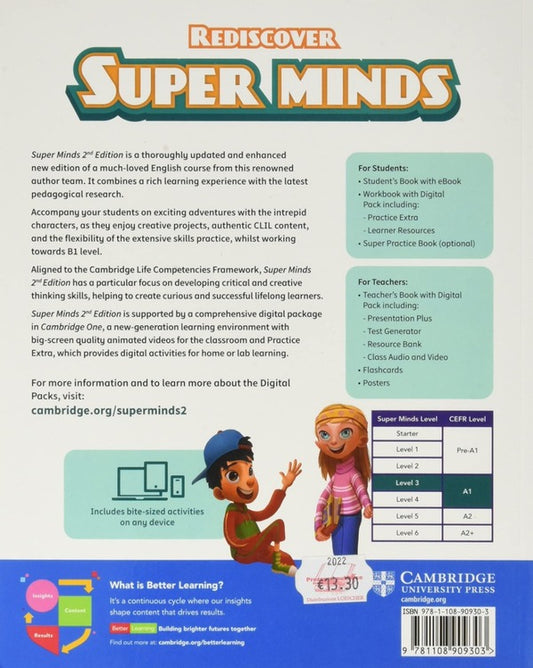 Super Minds 2Nd Edition 3 Workbook With Digital Pack British English Herbert Puchta, Peter Lewis-Jones, Gunter Gerngross, Catherine Zgouras / Герберт Пучта, Питер Льюис-Джонс, Гюнтер Гернгросс, Кэтрин Згурас 9781108909303-2