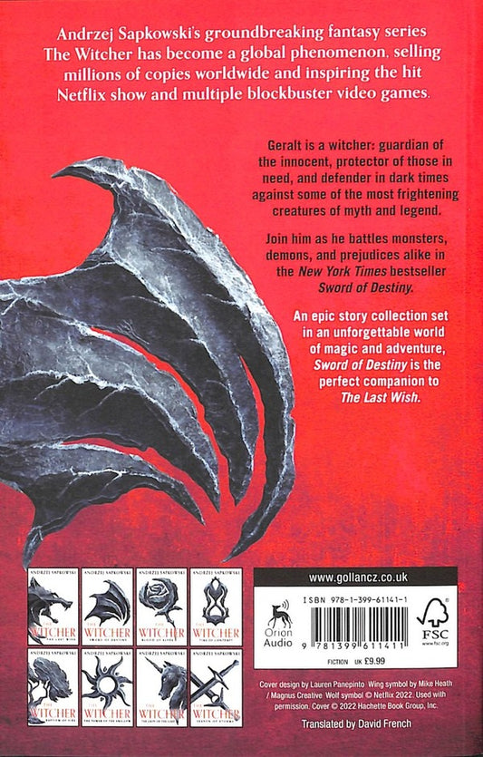 Sword of Destiny / Sword of Destiny Анджей Сапковский 978-1-399-61141-1-2