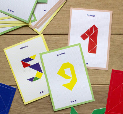 Tangram puzzle. We study numbers / Головоломка танграм. Вивчаємо цифри  4823076142247-4