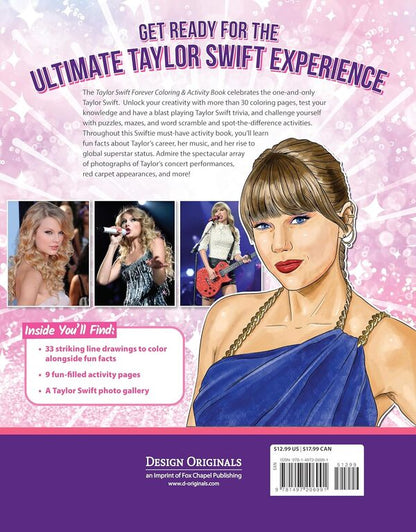 Taylor Swift Forever Coloring & Activity Book Ava Moore / Ава Мур 9781497206991-2