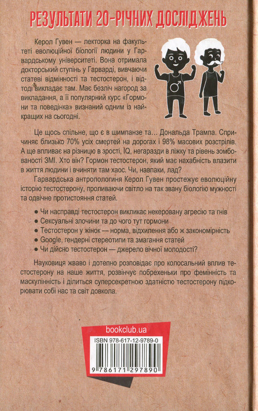 Testosterone. Fascinating history of gender division / Тестостерон. Захоплива історія поділу на статі Кэрол Гувен 978-617-12-9789-0-2