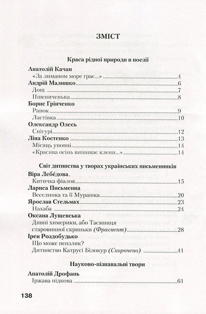 Textbook for additional reading. 4th grade / Хрестоматія для додаткового читання. 4 клас  978-617-673-515-1-3