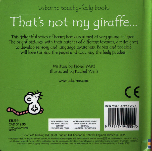 That's not my giraffe... / That's not my giraffe... Фиона Уотт 978-1-4749-4555-4-2