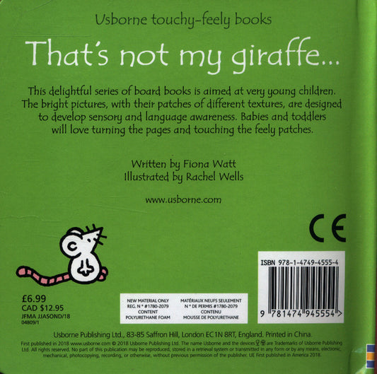 That's not my giraffe... / That's not my giraffe... Фиона Уотт 978-1-4749-4555-4-2