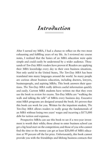 The 10-Day MBA. A step-by-step guide to mastering the skills taught in top business schools / The 10-Day MBA. A step-by-step guide to mastering the skills taught in top business schools Стивен Силбигер 9780749927004-3