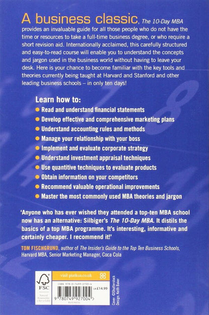 The 10-Day MBA. A step-by-step guide to mastering the skills taught in top business schools / The 10-Day MBA. A step-by-step guide to mastering the skills taught in top business schools Стивен Силбигер 9780749927004-2