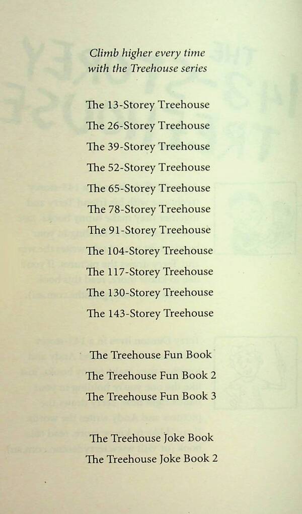 The 143-Story Treehouse / The 143-Storey Treehouse Энди Гриффитс 9781529017984-3