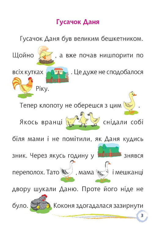 The Adventures Of Dani The Goose. Interesting Reading With Pictures / Пригоди гусачка Дані. Цікаве читання з малюнками Maria Ponomarenko / Марія Пономаренко 9789661068017-2