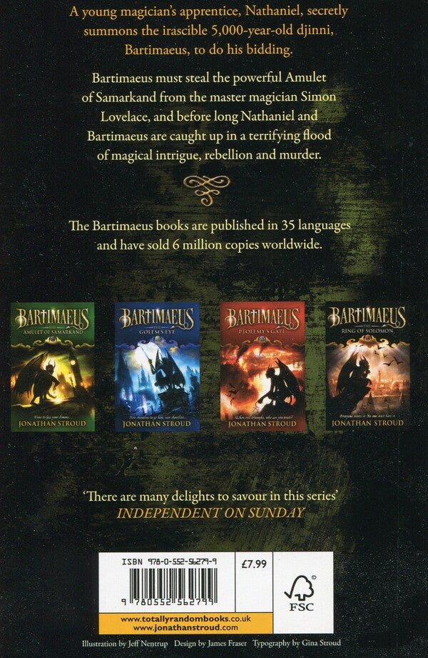 The Amulet Of Samarkand Jonathan Stroud / Джонатан Страуд 9780552562799-2