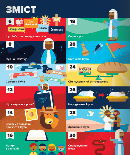 The Bible In Infographics For Children. We Know Jesus. Part 3 / Біблія в інфографіці для дітей. Пізнаємо Ісуса. Частина 3 / Author not specified 9789669387448-2