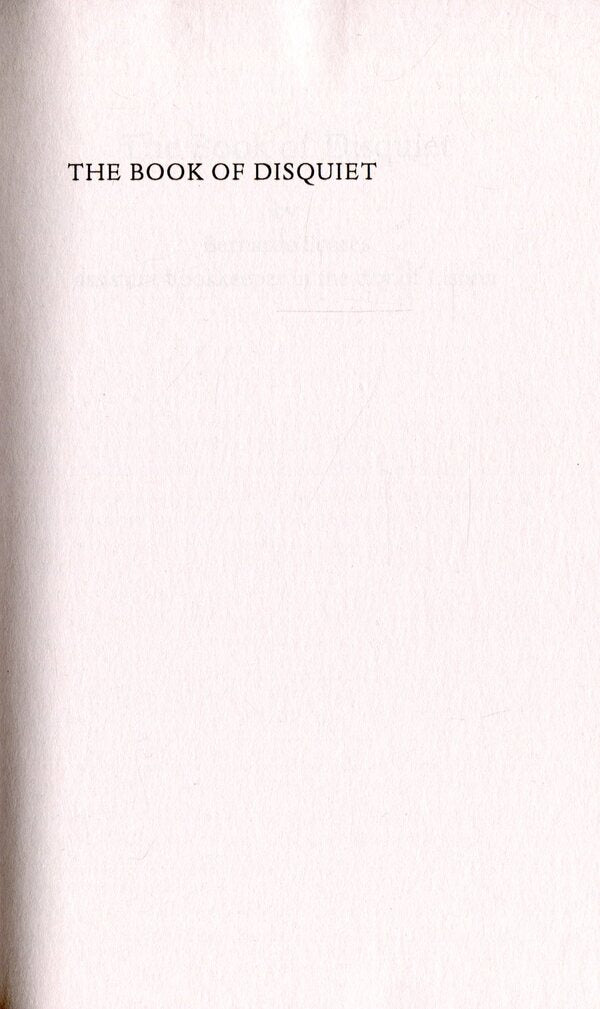 The Book Of Disquiet Fernando Pessoa / Фернандо Пессоа 9780241200131-5