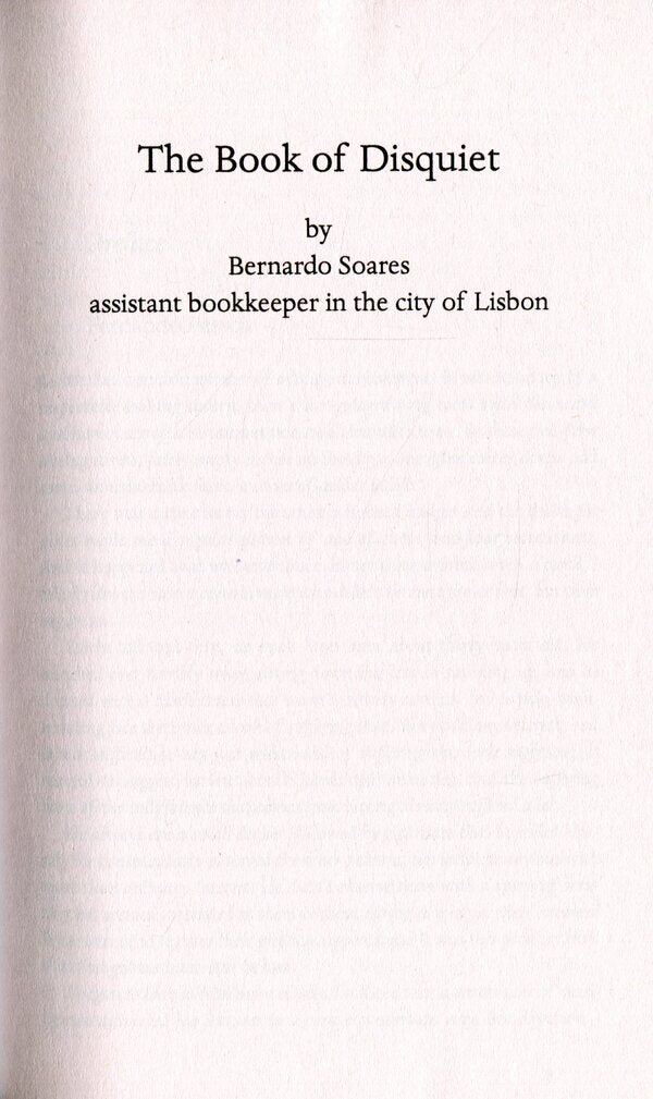 The Book Of Disquiet Fernando Pessoa / Фернандо Пессоа 9780241200131-6