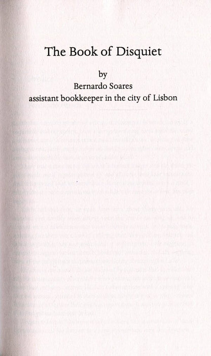 The Book Of Disquiet Fernando Pessoa / Фернандо Пессоа 9780241200131-6
