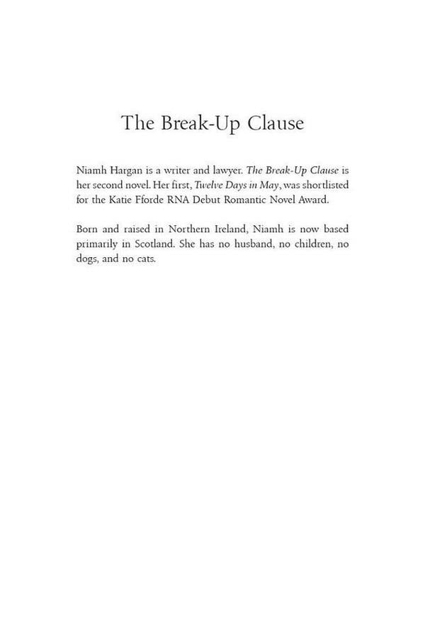 The Break-Up Clause / The Break-Up Clause Ниам Харган 9780008518912-4