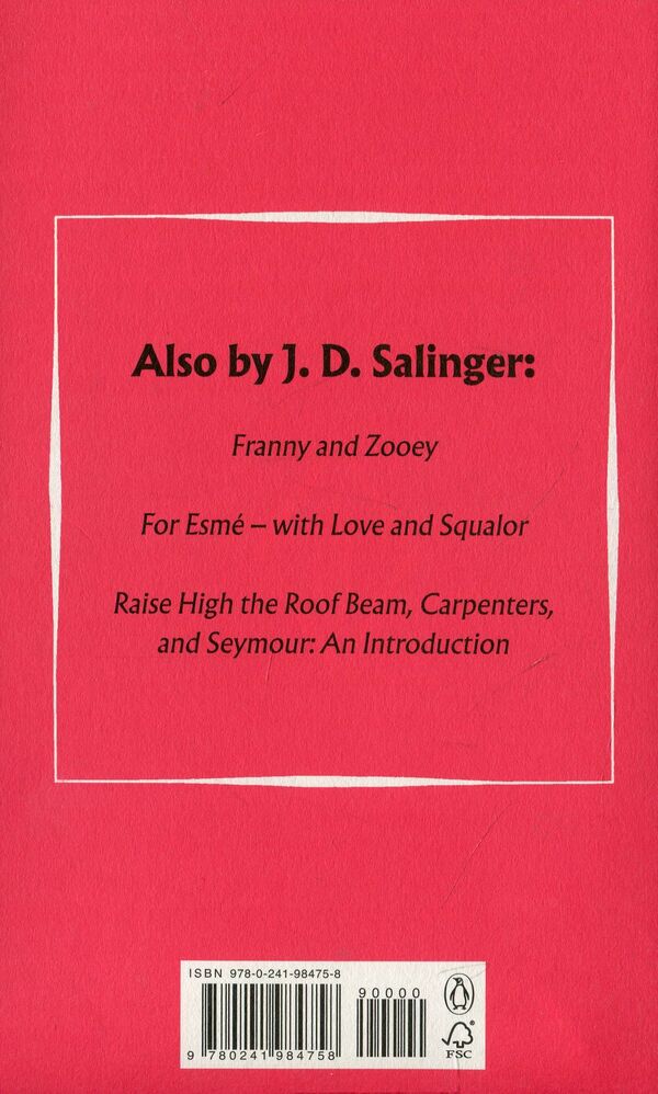 The Catcher In The Rye Jerome D. Salinger / Джером Д. Сэлинджер 9780241984758-2