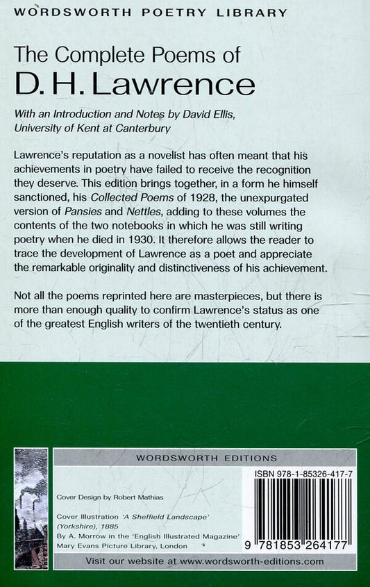 The Complete Poems Of D.H. Lawrence / The Complete Poems Of D.H. Lawrence Д. Х. Лоуренс 9781853264177-2