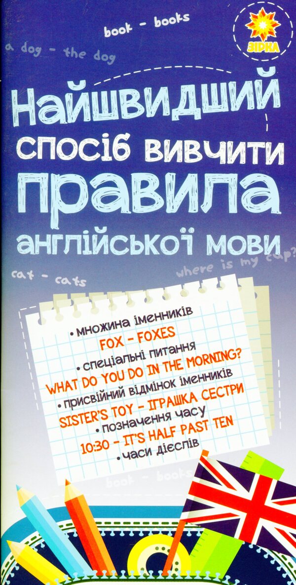 The Fastest Way To Study. Rules Of English / Найшвидший спосіб вивчити. Правила англійської мови / Author not specified 9786176341123-1