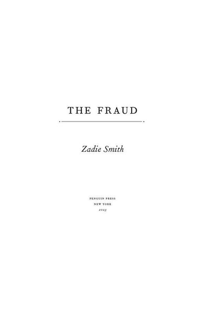 The Fraud / The Fraud Зэди Смит 9780241337004-2