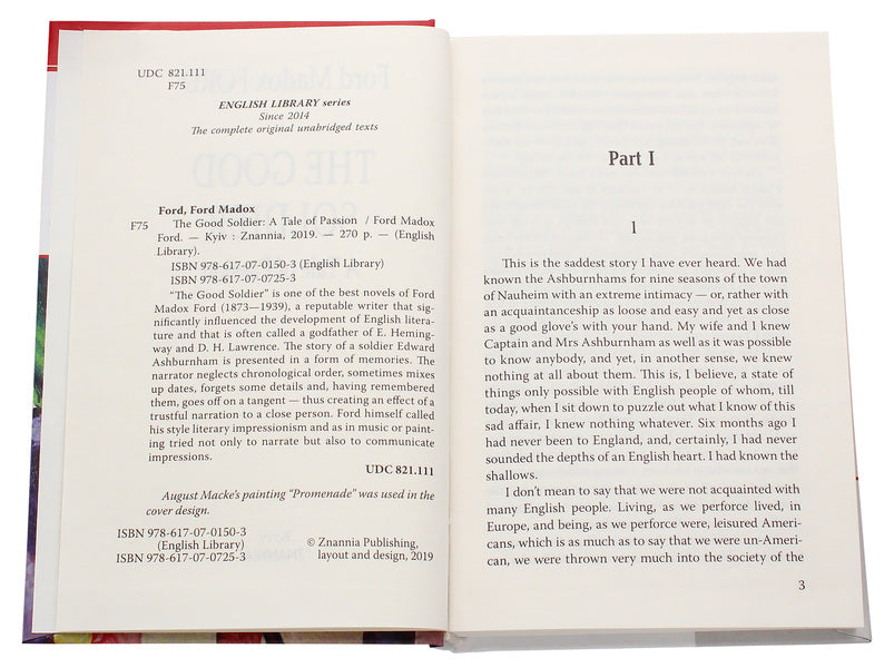 The Good Soldier. A Tale of Passion / The Good Soldier. A Tale of Passion Форд Мэдокс Форд 978-617-07-0725-3-4