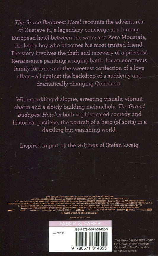 The Grand Budapest Hotel / The Grand Budapest Hotel Уэс Андерсон 9780571314355-2