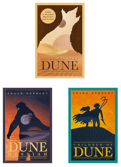 The Great Dune Trilogy Set Of 3 Books Frank Herbert - Фрэнк Герберт 9780340960196,9781473655324,9781473233782-1