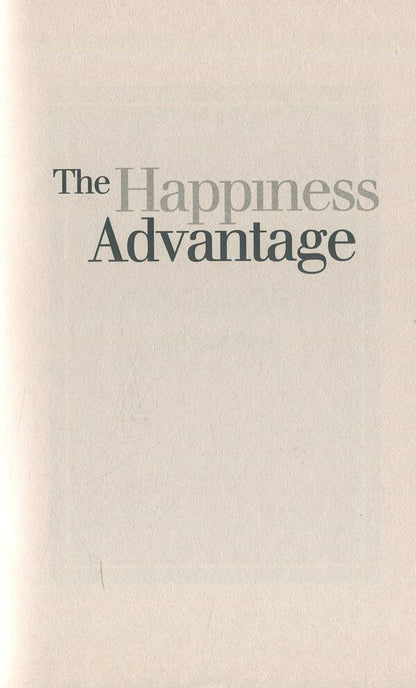 The Happiness Advantage Shawn Achor / Шон Ахор 9780753539477-4