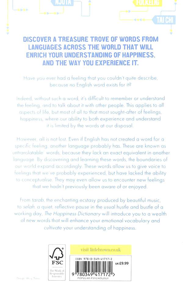 The Happiness Dictionary. Words from Around the World to Help Us Lead a Richer Life / The Happiness Dictionary. Words from Around the World to Help Us Lead a Richer Life Тим Ломас 978-0-349-41717-2-2