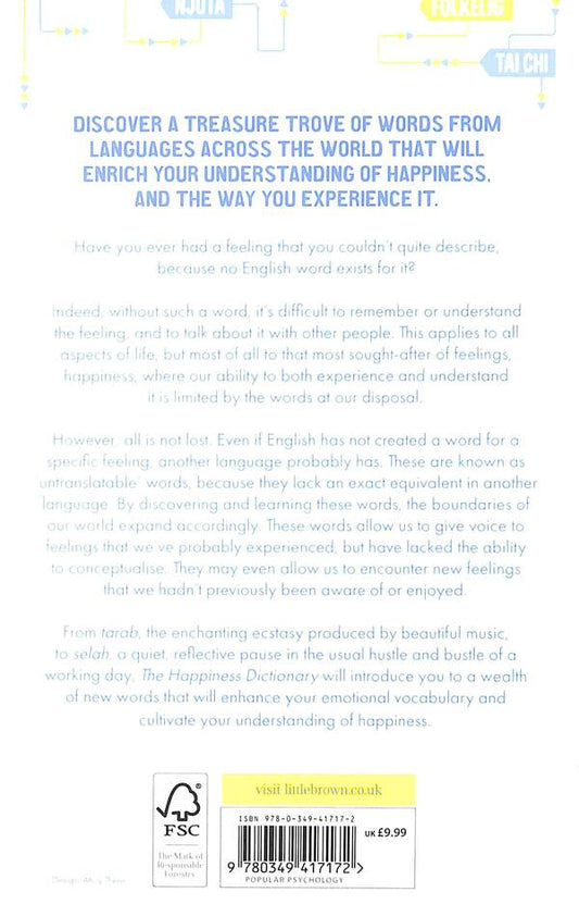 The Happiness Dictionary. Words from Around the World to Help Us Lead a Richer Life / The Happiness Dictionary. Words from Around the World to Help Us Lead a Richer Life Тим Ломас 978-0-349-41717-2-2