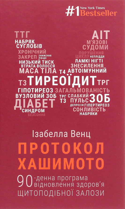 The Hashimoto Protocol. 90-Day Program To Recover Thyroid Health / Протокол Хашимото. 90-денна програма відновлення здоров’я щитоподібної залози Izabella Wenz / Izabella Vent 9786175480557-1