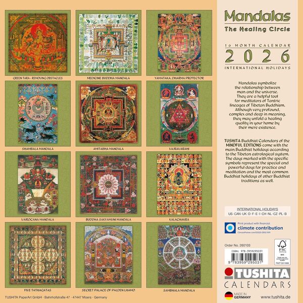 The Healing Mandalas 2026 / Author not specified 9783959295031-2