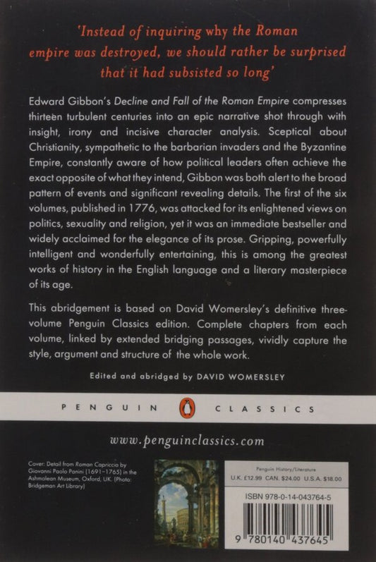 The History Of The Decline And Fall Of The Roman Empire Edward Gibbon / Эдвард Гиббон 9780140437645-2
