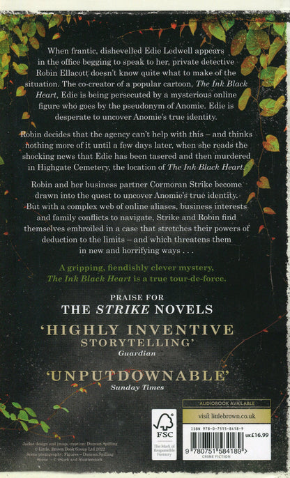 The Ink Black Heart / The Ink Black Heart Роберт Гэлбрейт 978-0-7515-8418-9-2