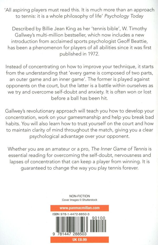 The Inner Game of Tennis / The Inner Game of Tennis Тимоти Голви 9781447288503-2