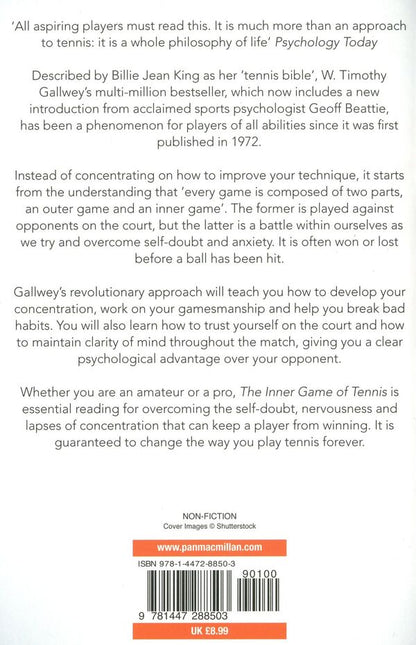 The Inner Game of Tennis / The Inner Game of Tennis Тимоти Голви 9781447288503-2