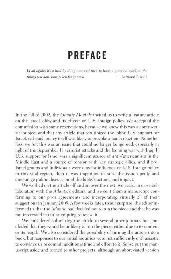 The Israel Lobby And Us Foreign Policy John J. Mirshaimer, Stephen M. Walt / Джон Дж. Миршаймер, Стивен М. Уолт 9780141031231-3