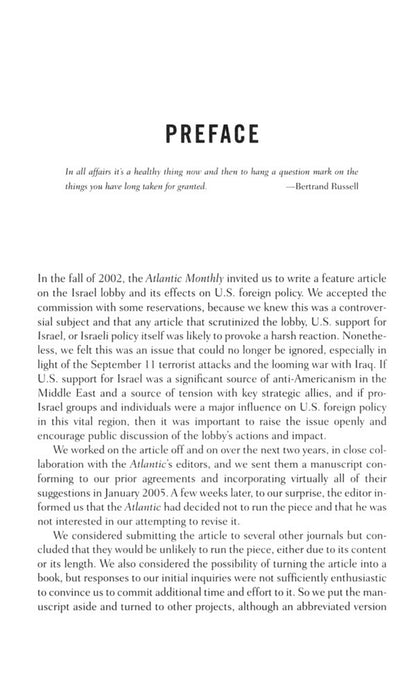 The Israel Lobby And Us Foreign Policy John J. Mirshaimer, Stephen M. Walt / Джон Дж. Миршаймер, Стивен М. Уолт 9780141031231-3