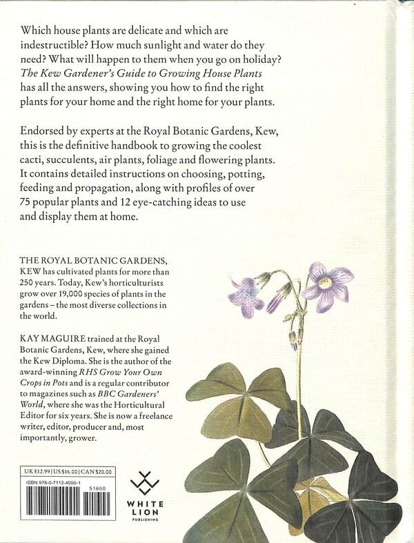 The Kew Gardener's Guide To Growing House Plants Kay Maguire / Кей Магуайр 9780711240001-2